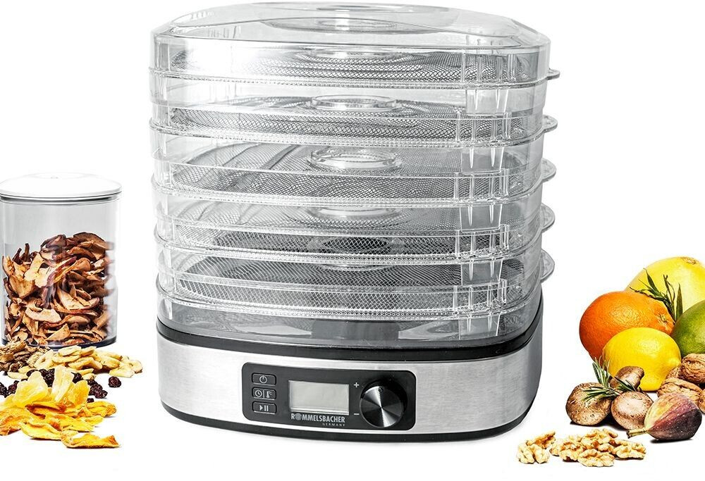 خشک‌ کن میوه روملزباخر آلمان Rommelsbacher DA 350 - دهیدراتور خانگی با ۵ سینی